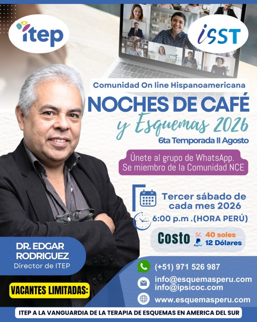 Flyer informativo de Noches de café y esquemas